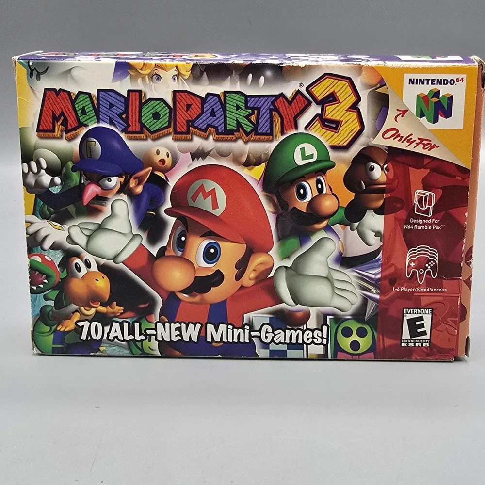 Mario Party 3 Authentic Nintendo 64 N64 Game Complete with Manual CIB NUS-006